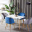 Rectangle Dining Table Modern Kitchen Dining Room Table With Natural Beech Wood Legs,110 X 70 X 73 Cm,Black-68073388