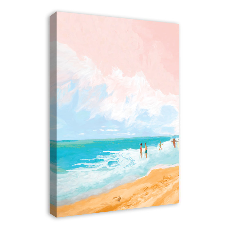 Reproduction d’art sur toile tendue, "Summer Beach"