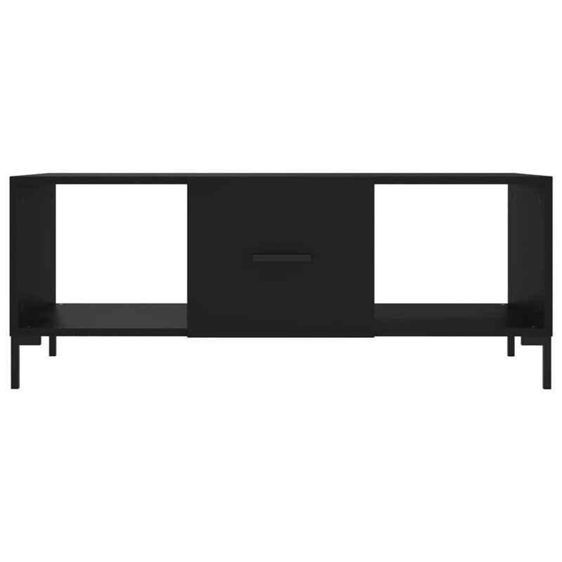 Maomina Four Leg Coffee Table with Storage, Black