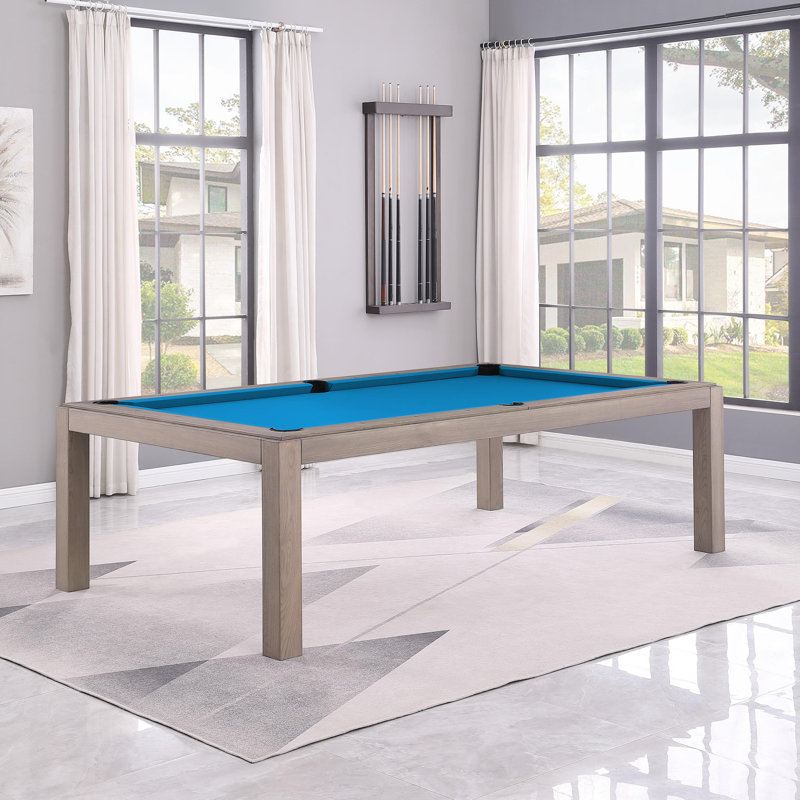 Table de billard Ashmont, 7 pi, Gris délavé, Bleu tournoi