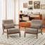 Walthill 63 cm Modern Scandinavian Solid Wood Armchair-2016855925-2016900383