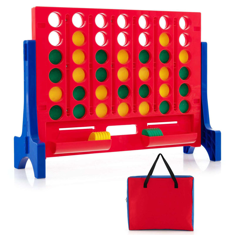 Ensemble de jeu géant 4 en ligne Connect 4, Rouge / bleu
