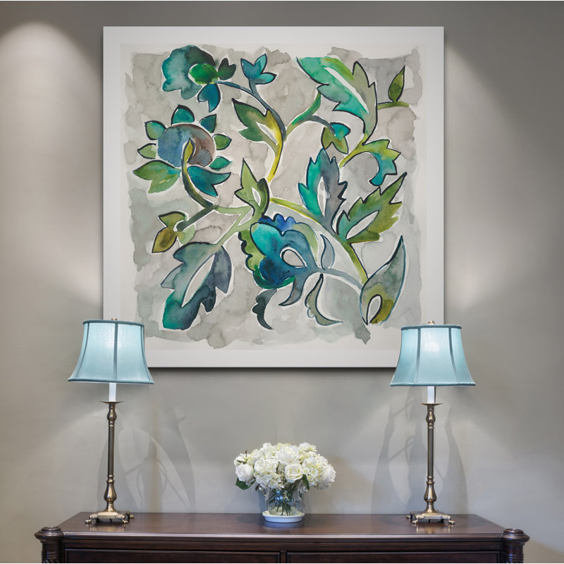 « saphir vine ii », peinture, H 10 po x l 10 po x P 1,5 po, Toile tendue