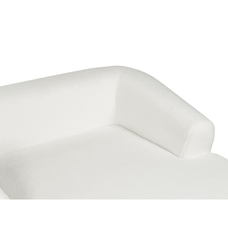 Anacleto 3 Seater Corner Sofa , Right Hand Facing, White