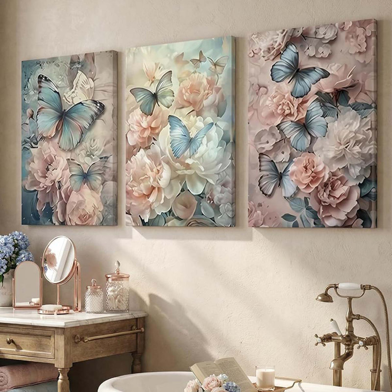 3 Piece Wrapped Canvas Print, 40" H x 90" W