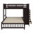Bunk Bed with Six Storage Drawers, Shelves and Bottom Bed on Wheels for Easy Movement-2019742985