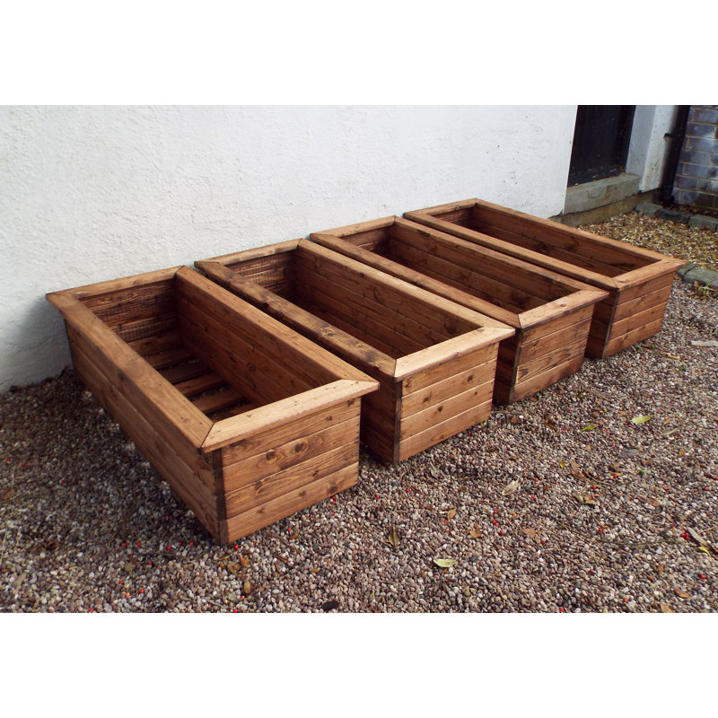 Ferreira Handmade Wood Planter Box, 31.5cm H x 109cm W x 41cm D