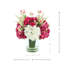 Arrangement floral hortensia et bruyère dans un vase