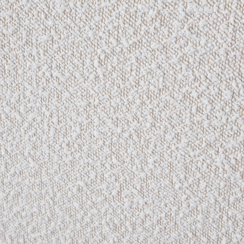 Shiloh Upholstered Platform Bed, King, Cream Boucle Fabric