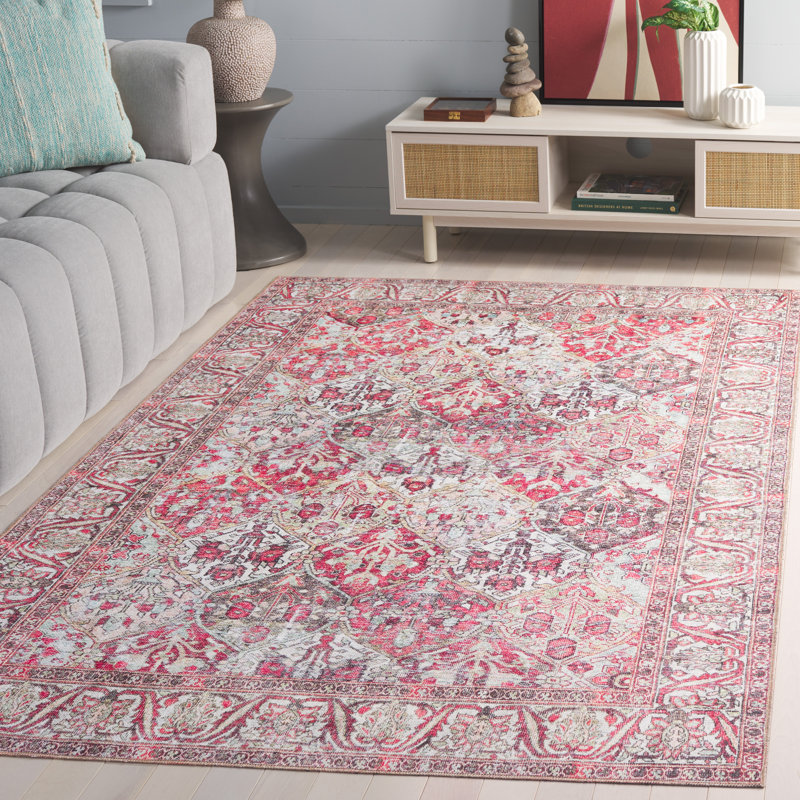 Cina Performance Machine Washable Oriental Rug, Rectangle 5'1" x 7'6"