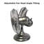 Ventilateur oscillant rétro 12 po avec finition bronze huilé