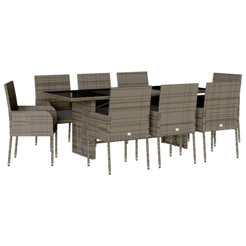  Garden Dining Set Gray, Dark Gray, Gray, Dark Gray
