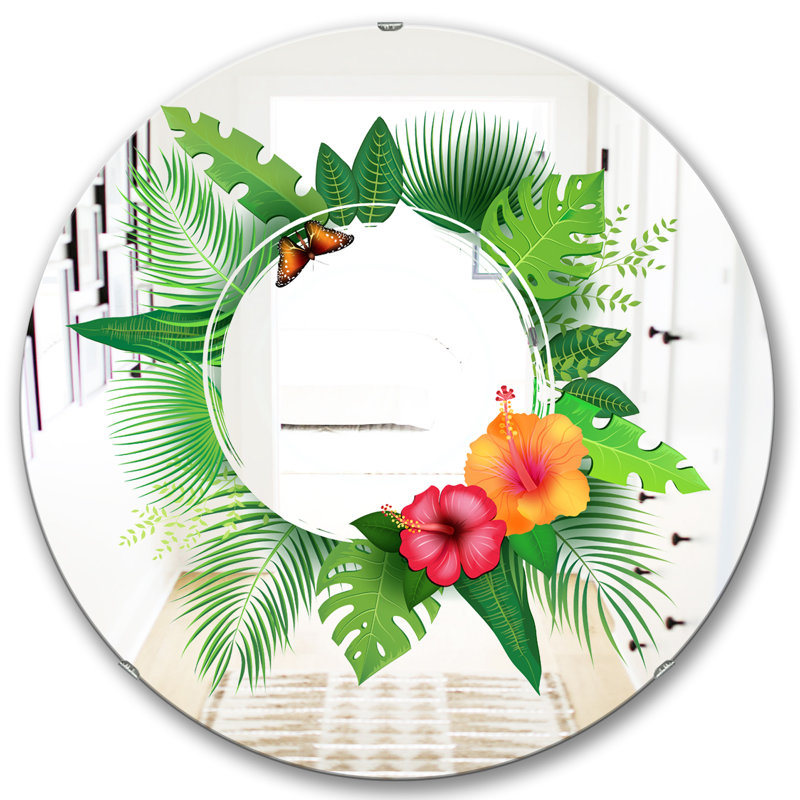 Miroir mural, H 23,6 po x l 23,6 po