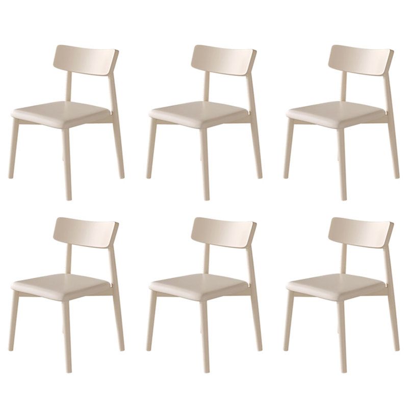 Chaises de salle à manger confort crémeux blanc décontracté
