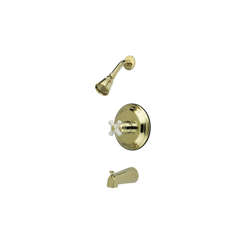 Vintage Single Handle Wall Mounted Tub Spout, Polished Chrome