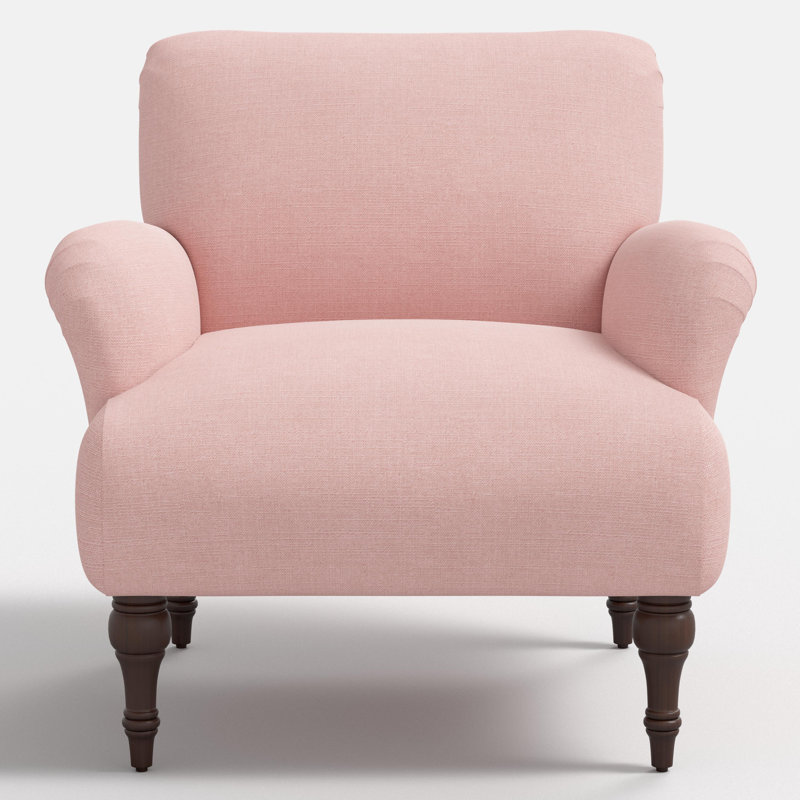 Elodie Armchair, Pink Polyester Blend