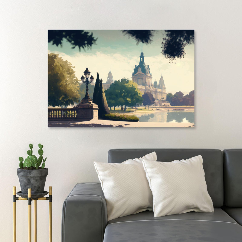 «Clausell Castle In Paris France», impression sur toile, H 16 po x l 20 po x P 1,25 po