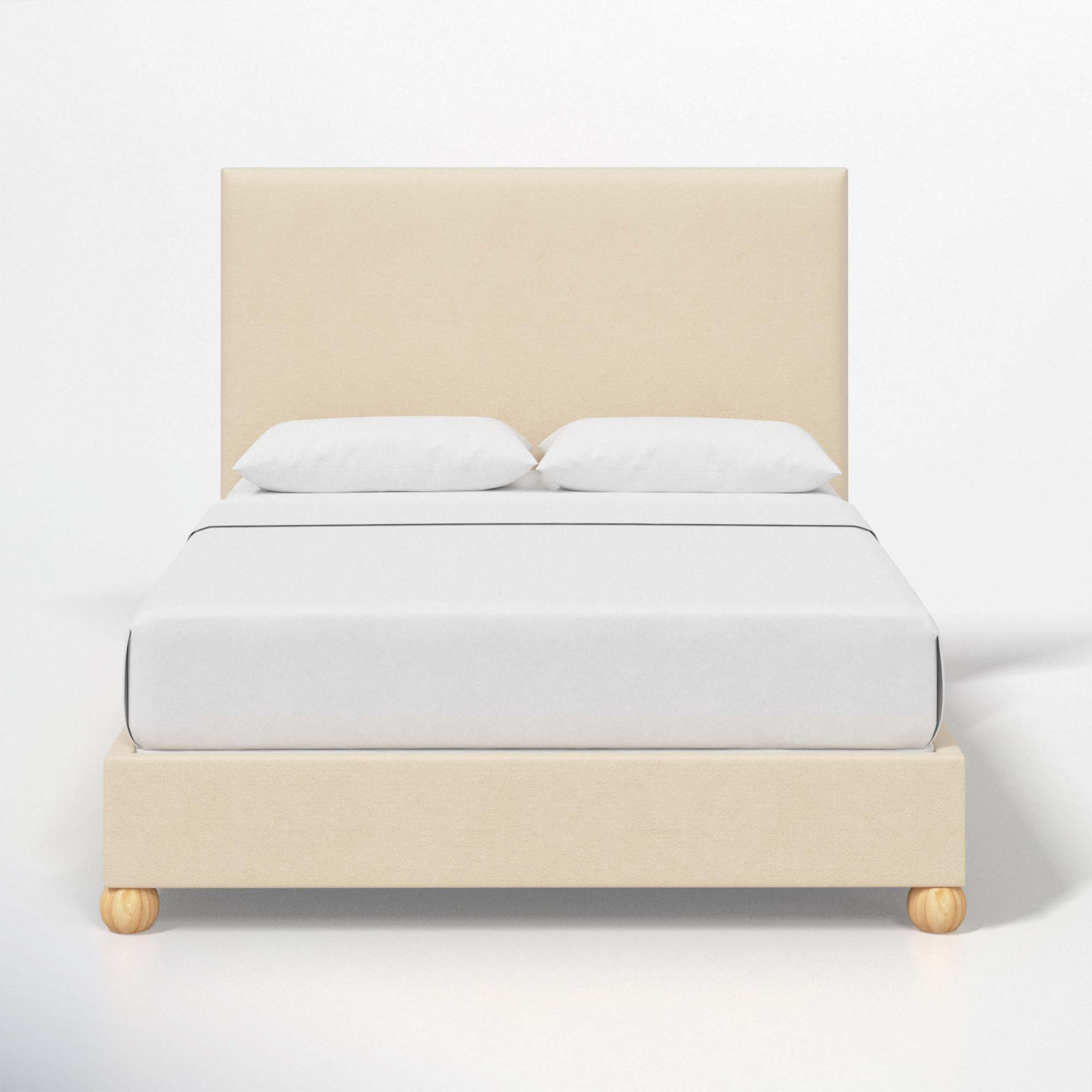 Benita Upholstered Bed, Full, Classic Pearl Performance Velvet