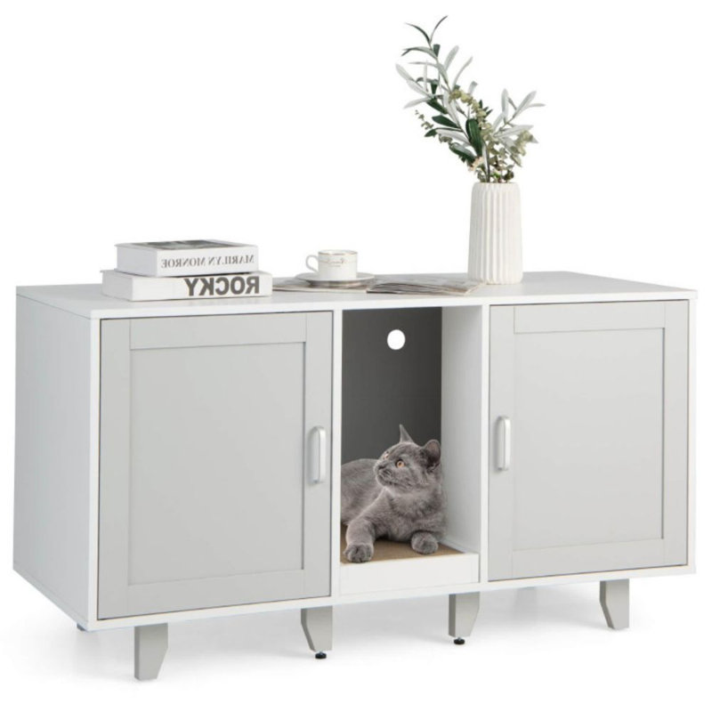 Enceinte pour chat cachée Eccles, Café