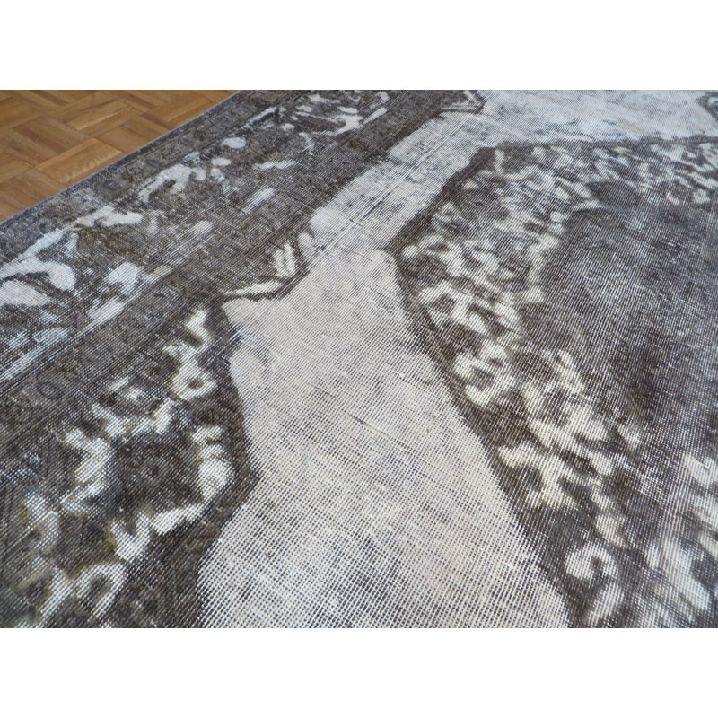 Tapis de zone noué la 7 pi 6 po x 11 pi 3 po one-of-kind à la main Beane
