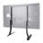 Aivis Black Adjustability Multi Screen Desktop Mount for Greater Than 50" with Shelving, Holds up to 50 kg.