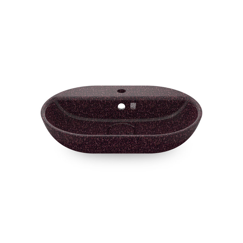 Soft60 23.62'' L Bathroom Sink, Berry