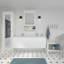Meuble-lavabo double 60 po avec lavabo Lavaun-1161028928