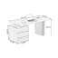 Bureaux rectangulaires en bois manufacturé brun et noir-1952617995-1952617992