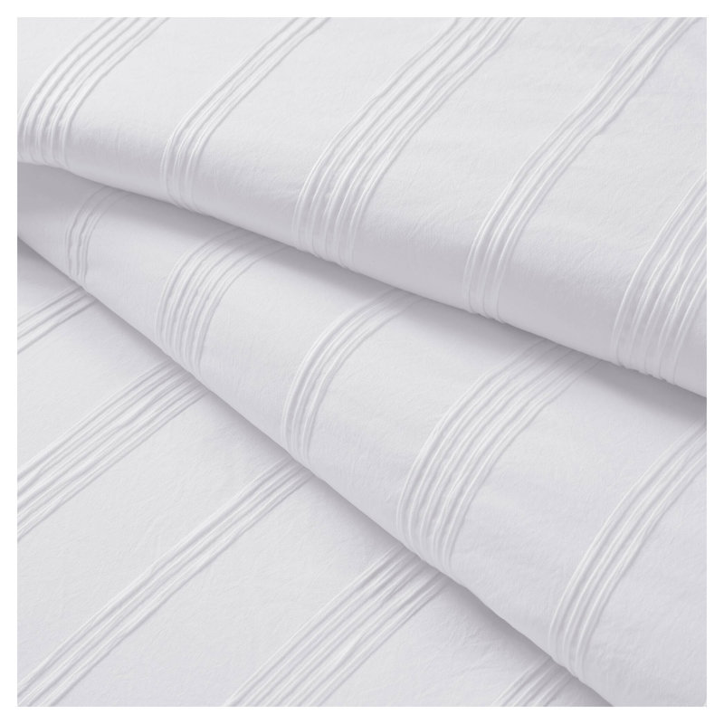 Ensemble d'édredon 7 pièces, Édredon double / grand + 6 pièces supplémentair, Blanc blanc