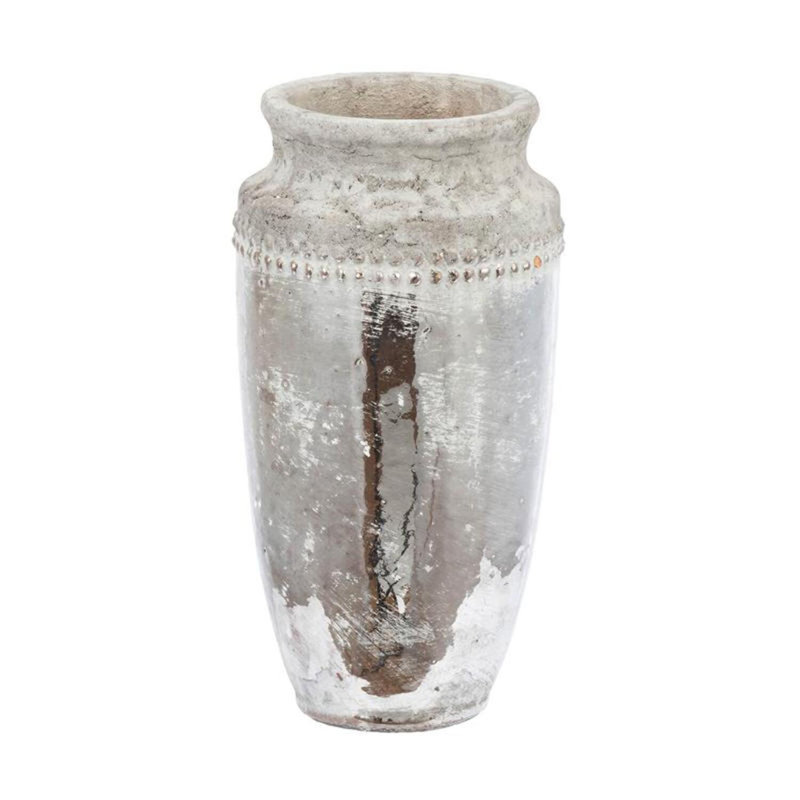 Handmade Ceramic Floor Vase, 11" H x 6" W x 6" D