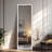 Framed Full-Length LED Mirror with Tempered Glass & Anti-Desilvering – Bright 3-Color Lighting, Stable Multi-Installation-849736758
