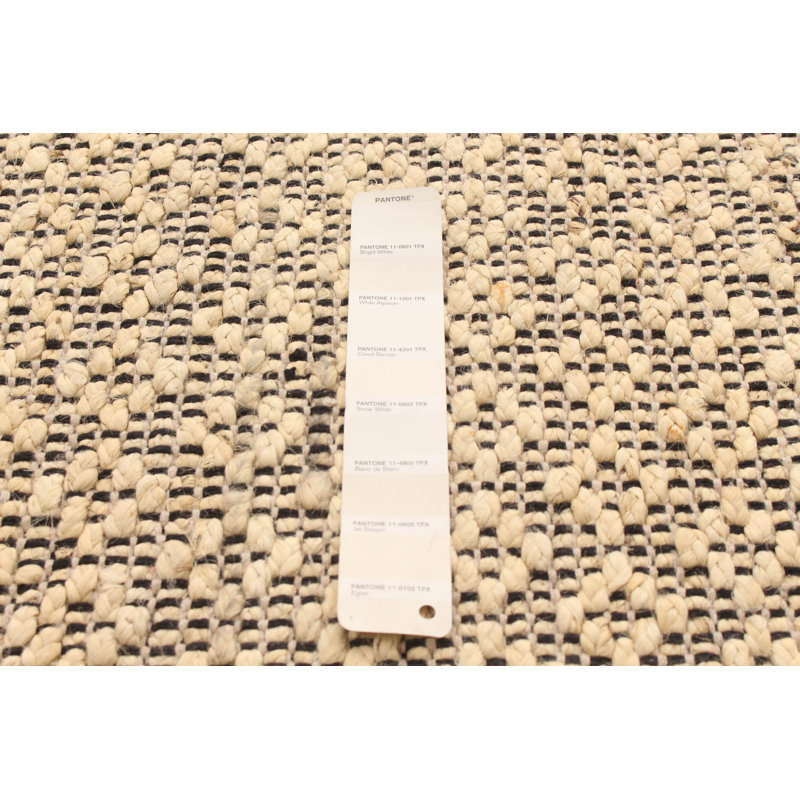 Tapis kaki clair tissé à plat à motif géométrique Mulvihill