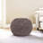 Pouf, Knit Weave, Brown, 20X20x14 Inches, Modern Design For Indoor Outdoor 20 Wide Deep 14 High Home Decorative Trait