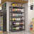 6-Story Metal Shelves, Garage Storage Rack, Adjustable Partition Storage Unit, Storage Rack