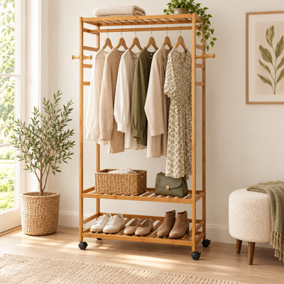 Billman 78.5cm Rolling Clothing Rack