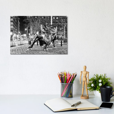 Angry Bull II by David Gardiner - Wrapped Canvas Print