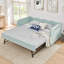 Lit de jour simple, canapé-lit convertible 3-en-1 polyvalent avec lit gigogne escamotable et poches de rangement latérales-1300779737-1300779738