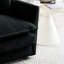 Chenille 2 + 3 places, noir pour salon élégant en chenille moderne, ensemble
