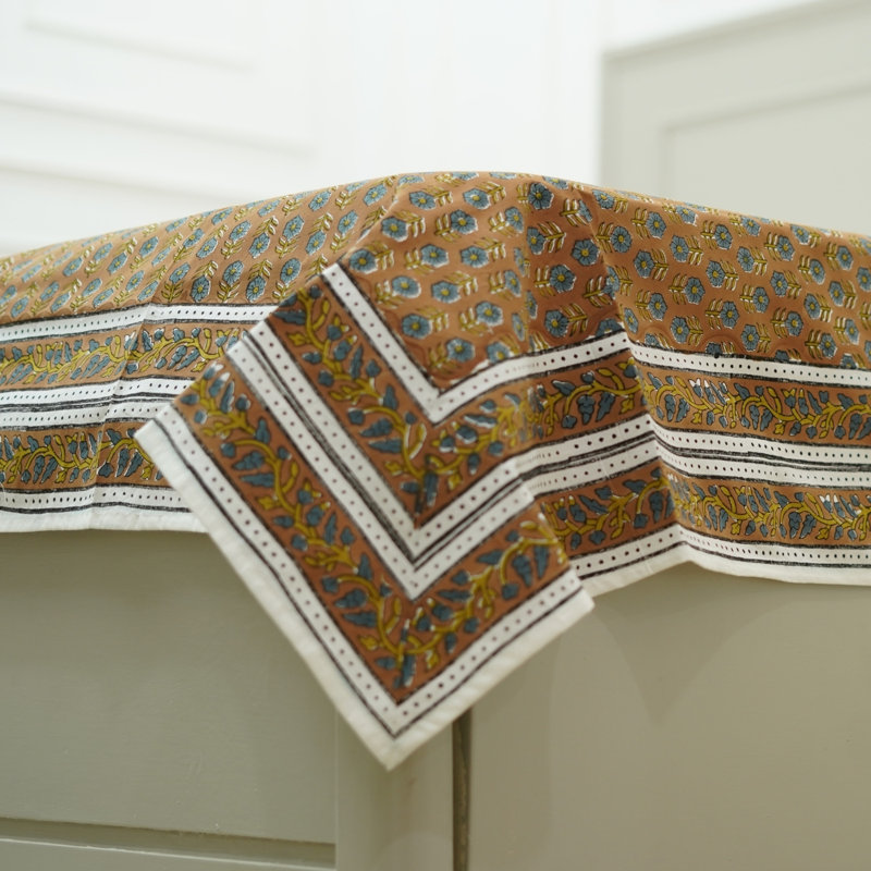 Ensemble de draps en coton Fab divine - Drap fait à la main avec housses de coussin assorties - literie de qualité supérieure, Tulsi Buti,