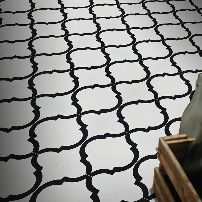 Carreau de plancher et de ciment à motif ciment 8 po x 8 po