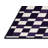 Machine Washable Checkered Purple Area Rug-2043254128