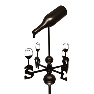 Girouette bouteille de vin