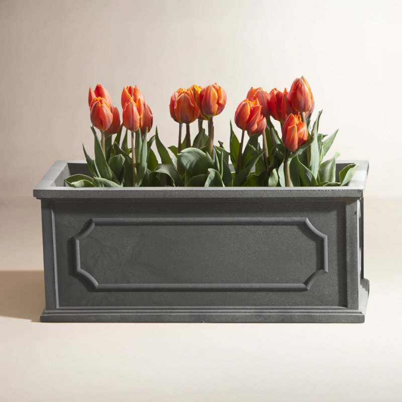 Ericson Handmade Planter Box, 14" H x 31" W x 12.25" D, Lead