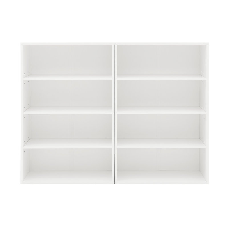Tour de rangement pour CD, conception à deux couches, hauteur de tablette réglable à 8 cubes, imperméable, bibliothèque multifonctionnelle de poids brut de 72,5 lb, tablettes, amovible en deux 4, filet à haute densité 32