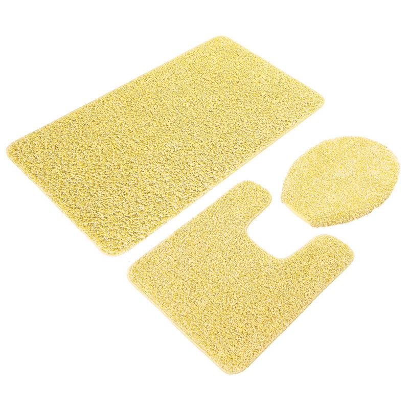 Saveion Non-Slip Bath Rug, Yellow