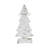 Festive Finds Snowy Tree Textured Wooden White 10.25x4.75x2.25-983339984