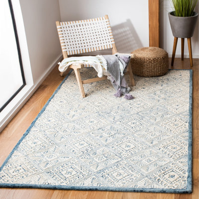 Crowell Hand Tufted Wool Geometric Rug