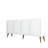 Modern Console Table, White & Walnut, 70.9 x 31.9 x 13.8 inches | 100% Melamine Coated Particle Board, Thickness: 0.7 inches | Scandinavian Design, Sleek & Stylish for Living Room or Entryway, Durable & Elegant-902430363