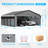 19.46 ft. W x 19.13 ft. D Heavy Duty Metal Frame Carport with Solar Lamp, Outdoor Garage Car Shelter with Powder-Coated Steel Roof & Fabric Sidewall-122419546