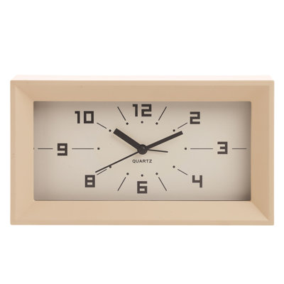 Quartz movement / Crystal Alarm Tabletop Clock